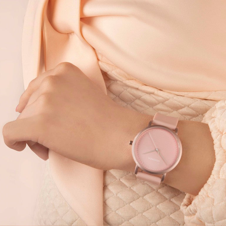 Sekonda Minimal Womens Watch Elegant Rose Pink Designer Timepiece