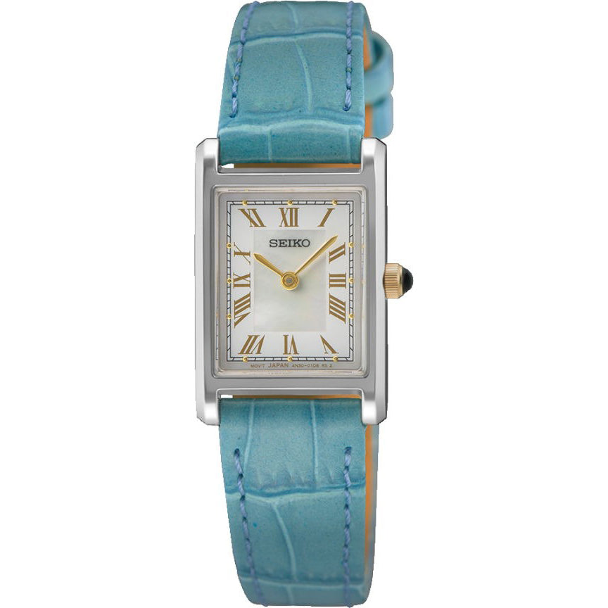Seiko Conceptual Analogue Blue Leather Women's Watch SWR101P