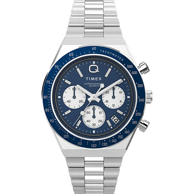 Timex Q Chronograph Stainless Steel Watch TW2W51600