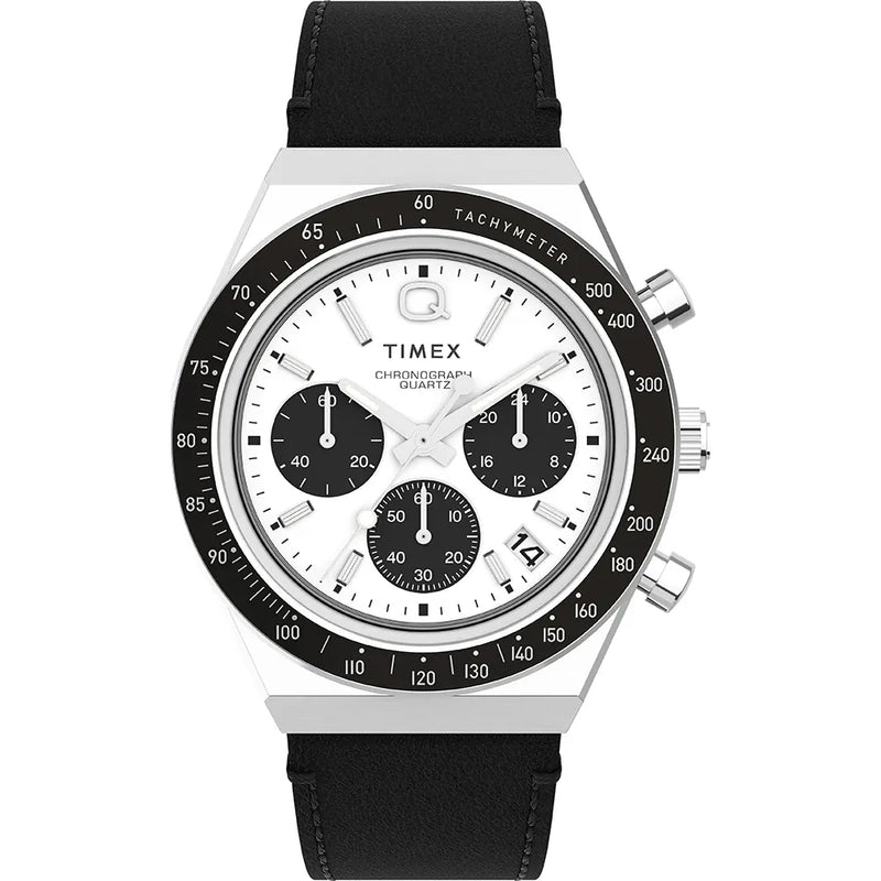 Timex Q Chronograph Stainless Steel Watch TW2W53400