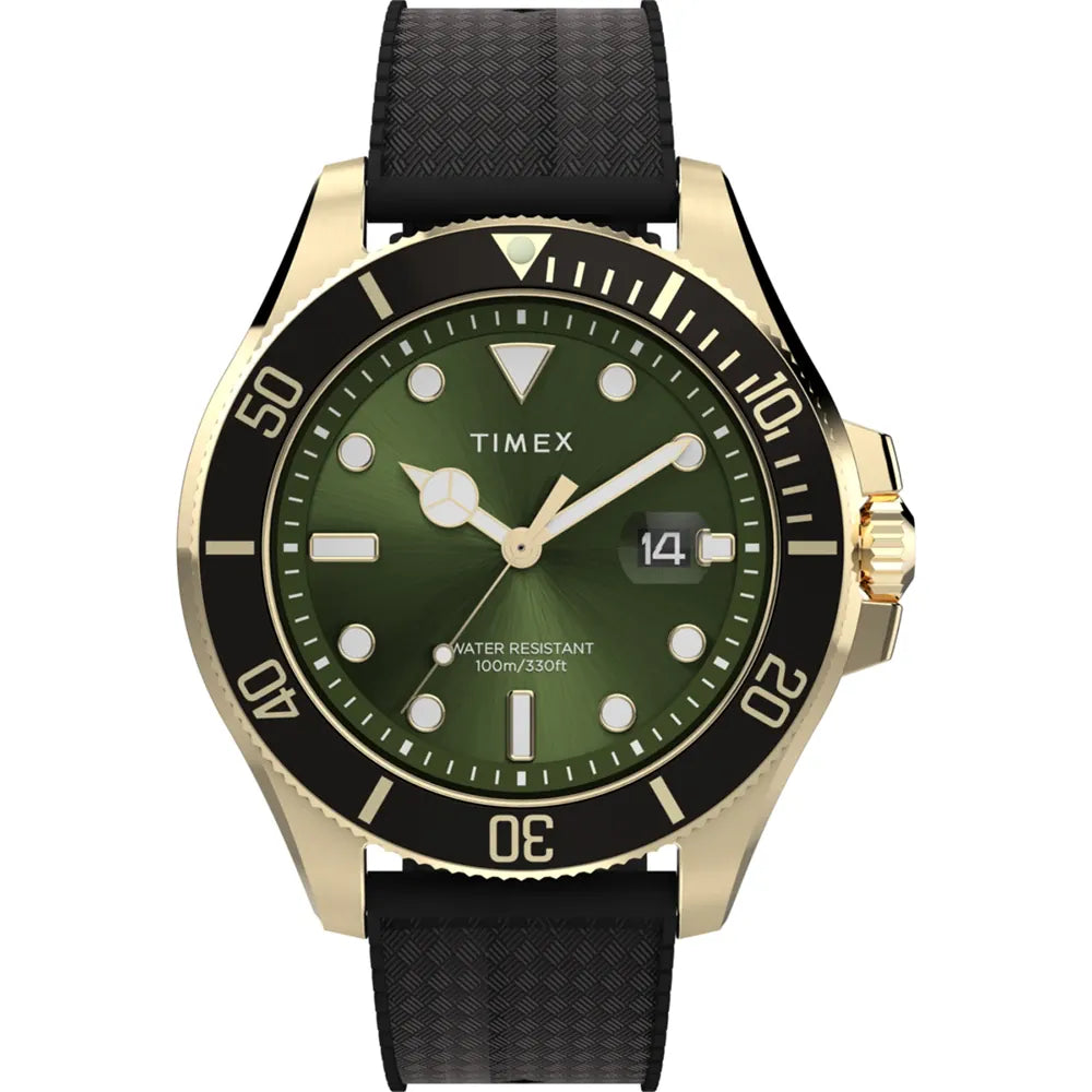 Timex TW2Y05300 Harborside Green Dial Watch