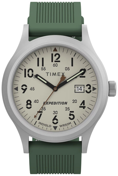 Timex Expedition Acadia Green Silicone Strap Watch TW4B30100