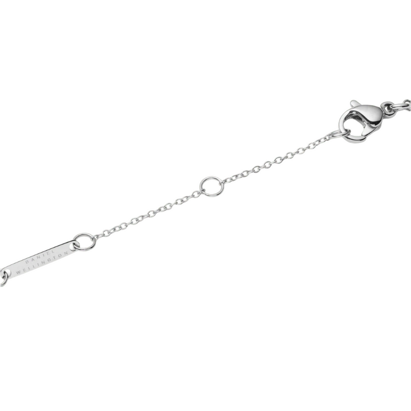 Daniel Wellington Audrey Red Agathe Silver Necklace DW00401452