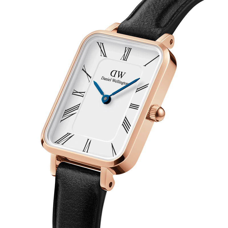 Daniel Wellington Quadro Roman Numerals Sheffield Rose Gold Watch DW00100689