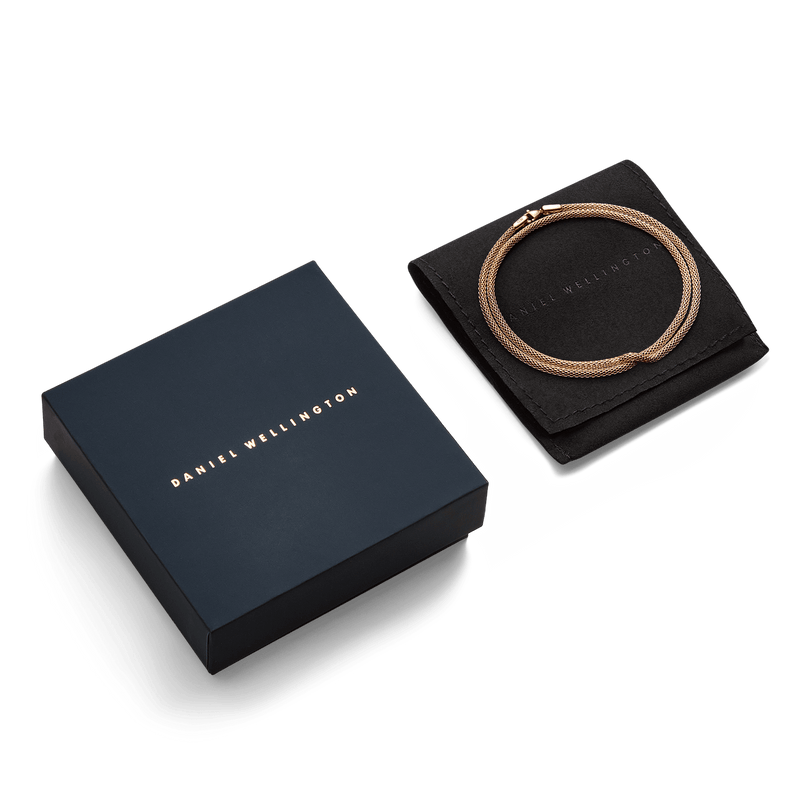 Daniel Wellington Tide Mesh Rose Gold Necklace DW00401097