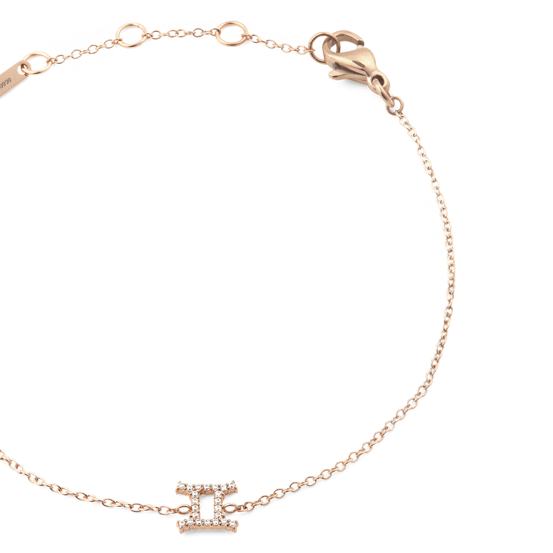 Daniel Wellington Crystal Zodiac Chain Bracelet Rose Gold