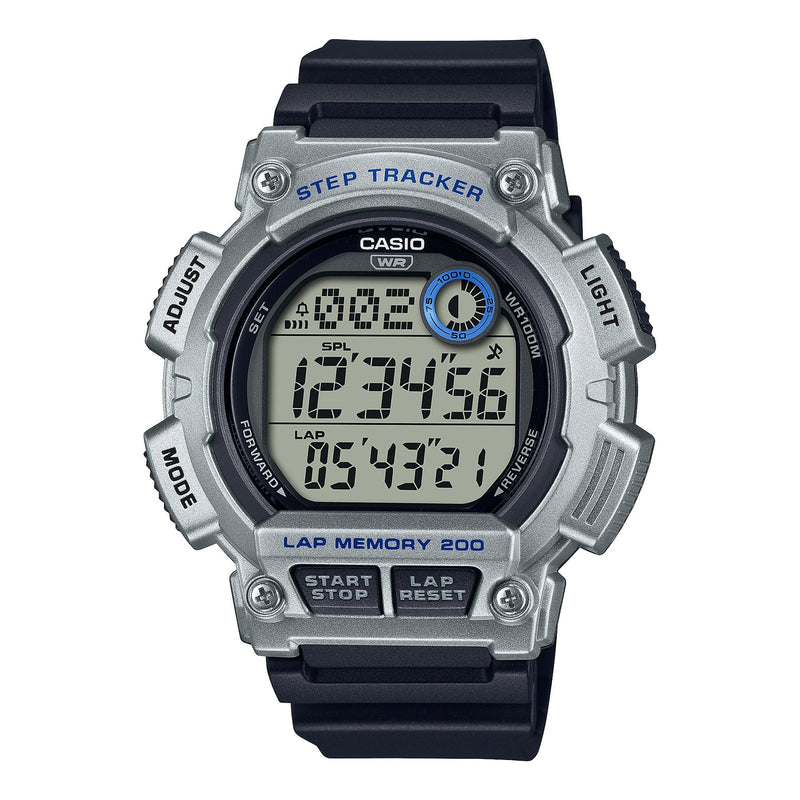 Casio Digital Grey Dial Navy Resin Band Watch WS2100H-1A2
