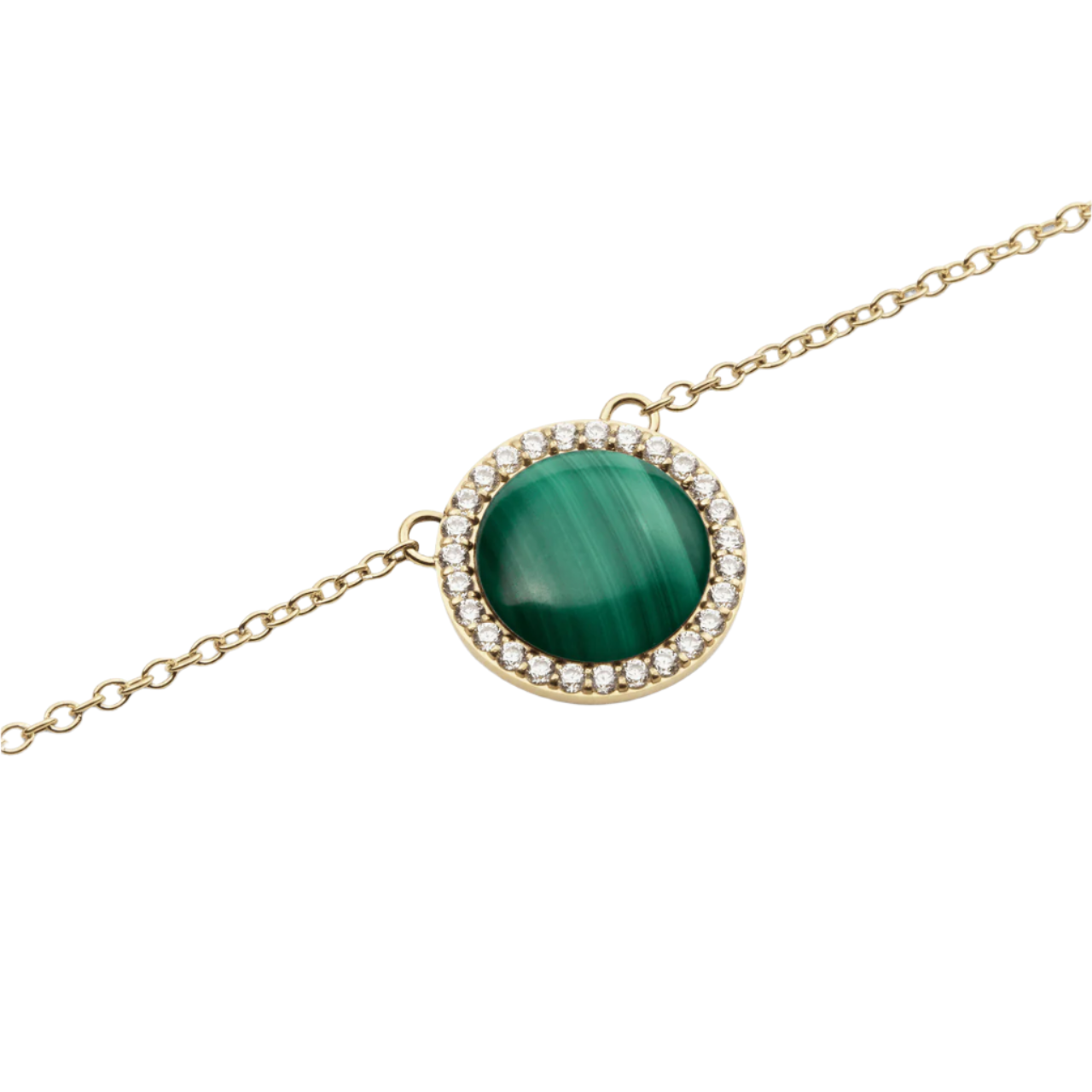 Daniel Wellington Audrey Malachite Gold Necklace DW00401443