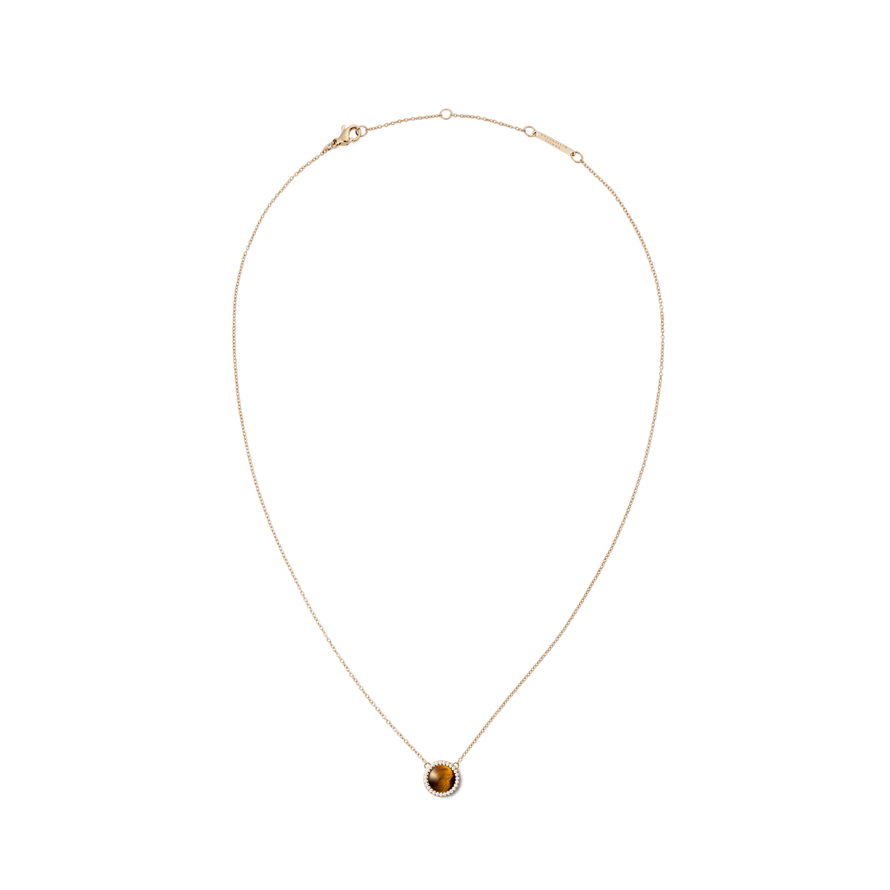 Daniel Wellington Audrey Tiger Eye Rose Gold Necklace DW00401451