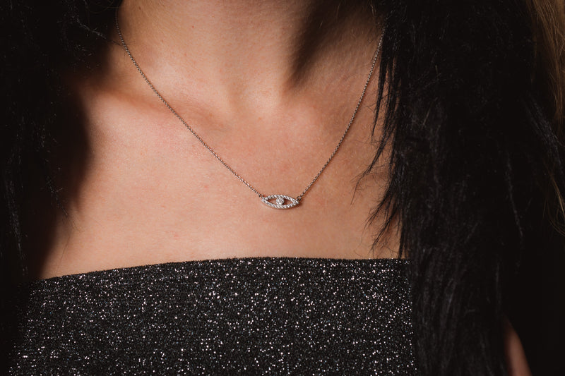 GEORGINI ROCK STAR EVIL EYE SILVER PENDANT