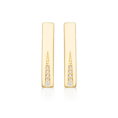 GEORGINI THE LAYERED EDIT GILDED EARRINGS GOLD