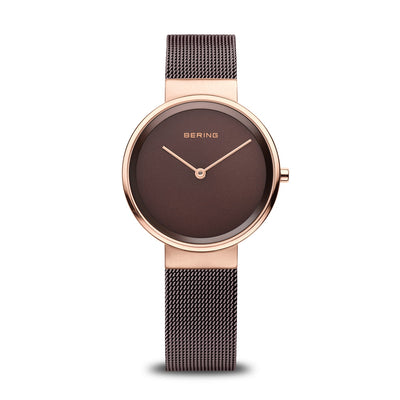 Bering Classic Polished Brushed Rose Gold Watch 14531-262