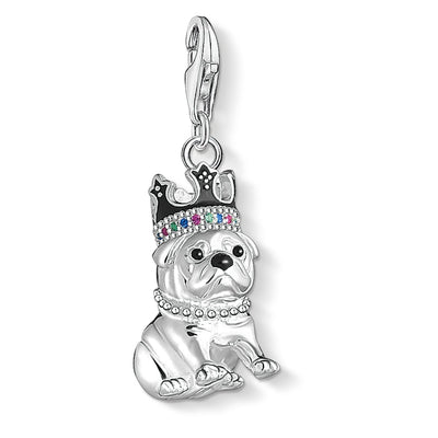 Thomas Sabo Charm Pendant "Bulldog With Crown"