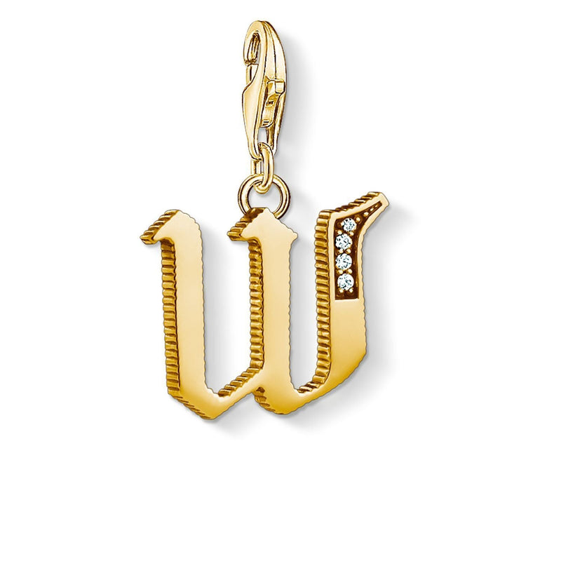 Thomas Sabo Charm Pendant "Letter W Gold"