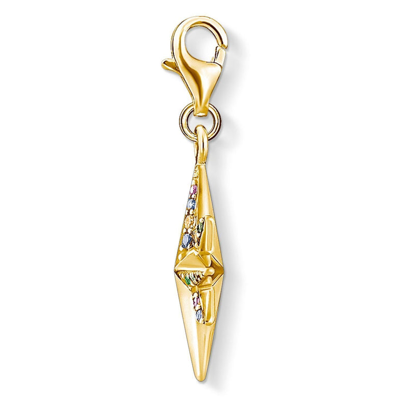 Thomas Sabo Charm Pendant Colourful Star, Gold