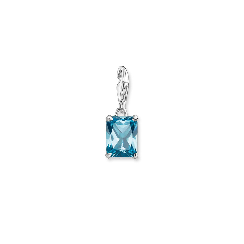 Thomas Sabo Charm Pendant Blue Stone Silver