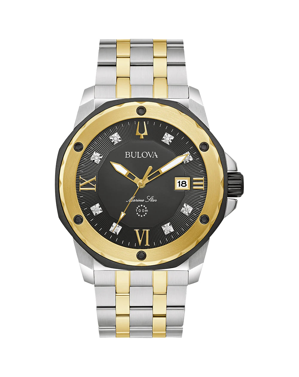 Bulova Marine Star Diamond Mens Watch 98D175