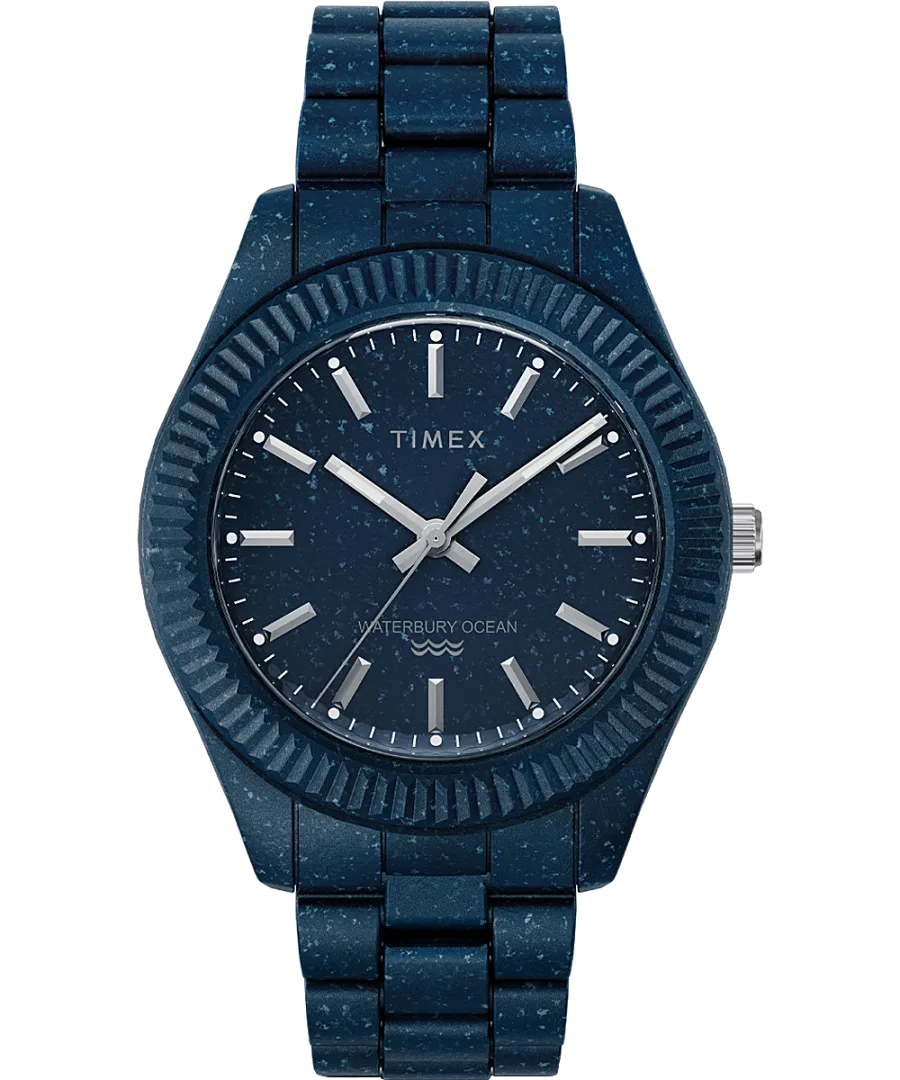 Timex Waterbury Ocean Recycled Plastic Bracelet Watch TW2V37400