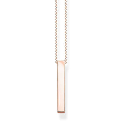 Thomas Sabo Rose-gold Cuboid Necklace