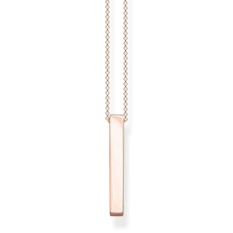 Thomas Sabo Rose-gold Cuboid Necklace