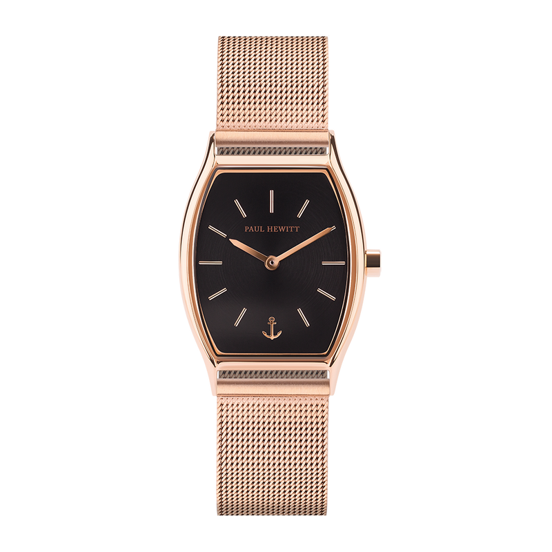 Paul Hewitt Modern Edge Black Sunray Gold Watch