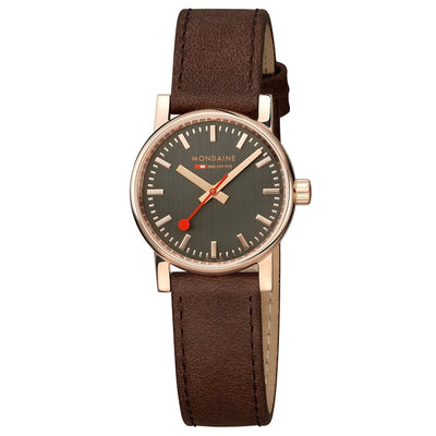 Mondaine Official EVO2 Rose Gold Toned and Brown Watch