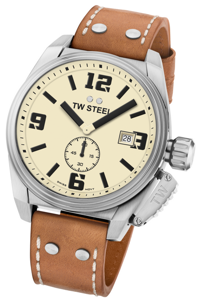 TW Steel Canteen Beige Dial Watch TW1000