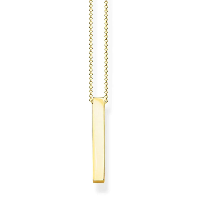 Thomas Sabo Golden Cuboid Necklace