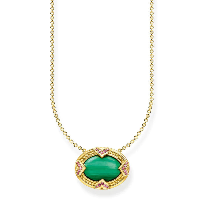 Thomas Sabo Green Stone Necklace