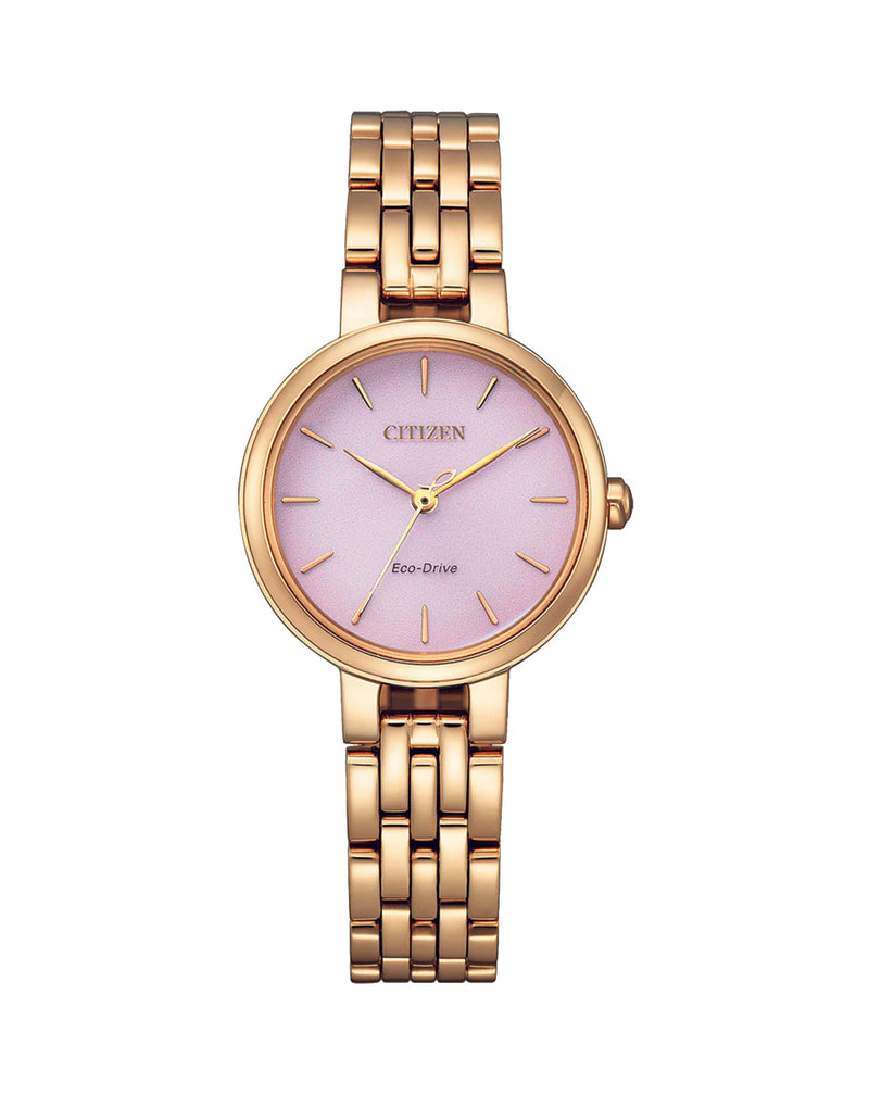 Citizen eco drive top women's watch pink face