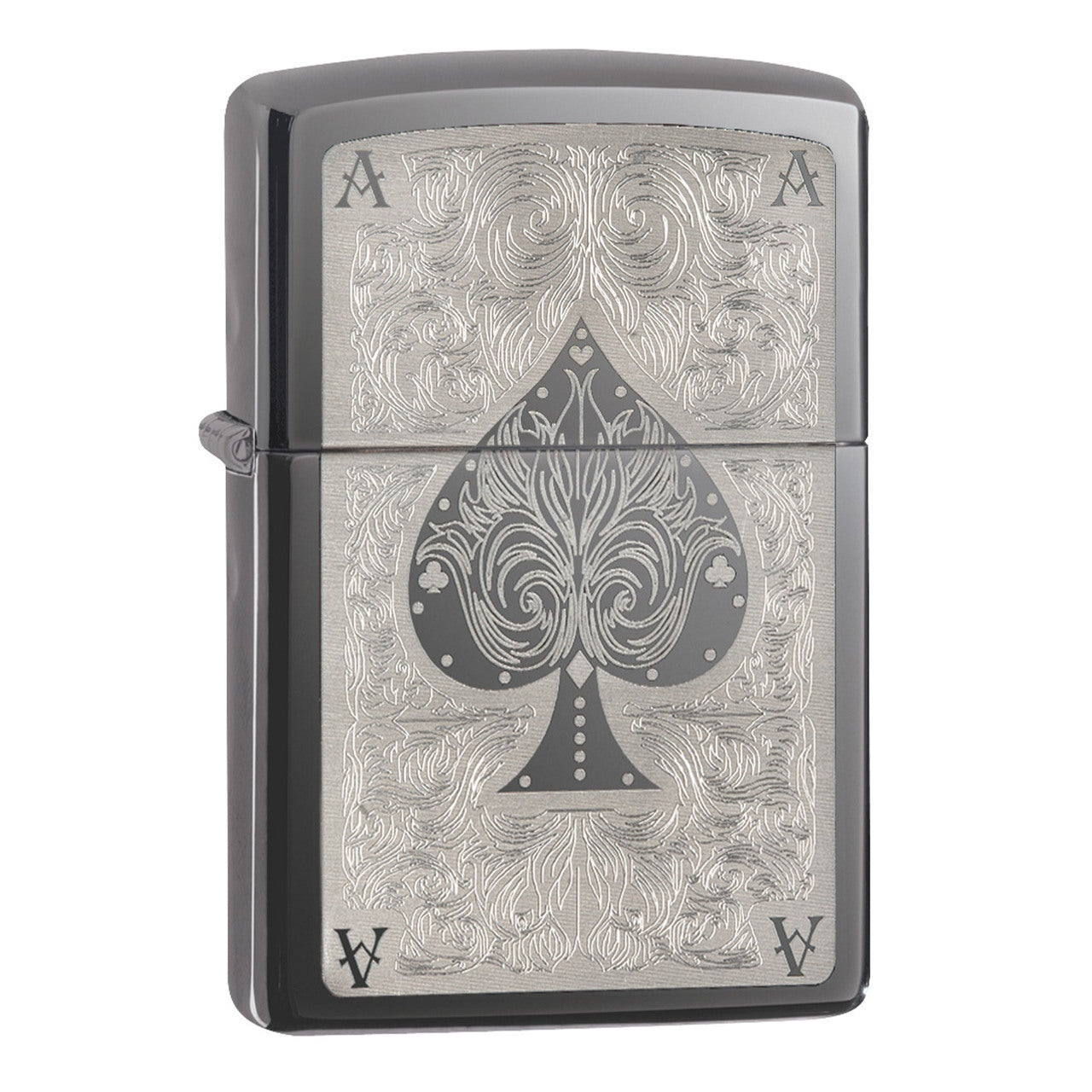 Zippo 28323 Lucky Ace Black Ice Lighter
