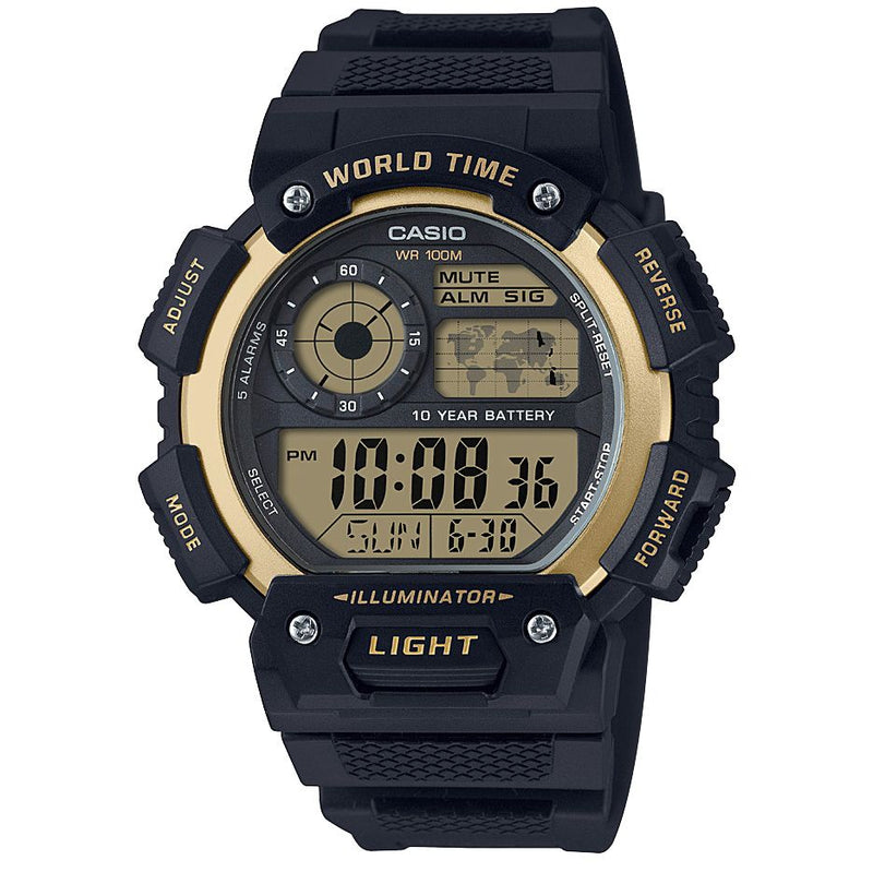 Casio Standard Digital Black Resin Band Watch