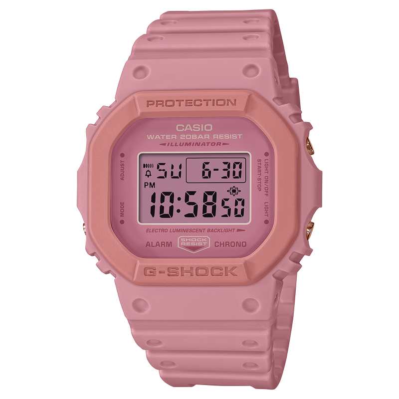 G-Shock Pink Resin Band Watch DW5610SL-4A4