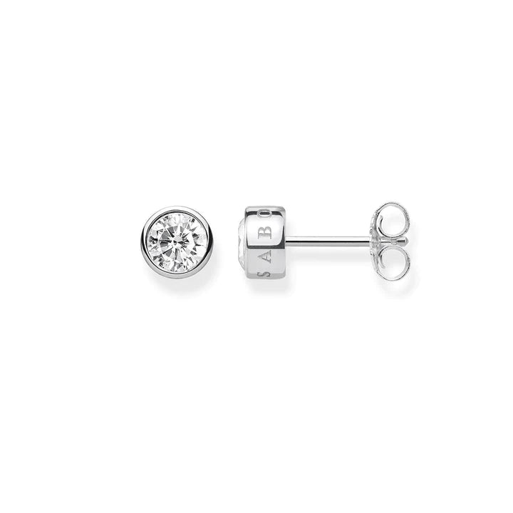 Thomas Sabo Cubic Zirconia Bezel Set Stud Earring TH1963CZ