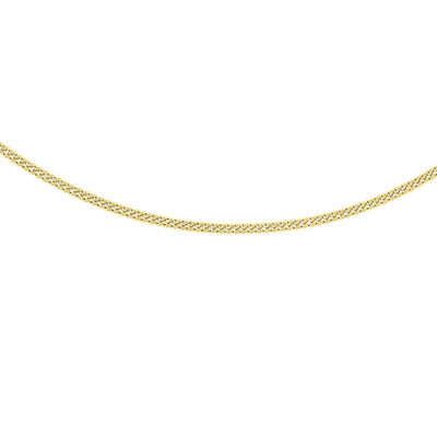 9K Yellow Gold Solid Adjustable Heart Chain 56cm