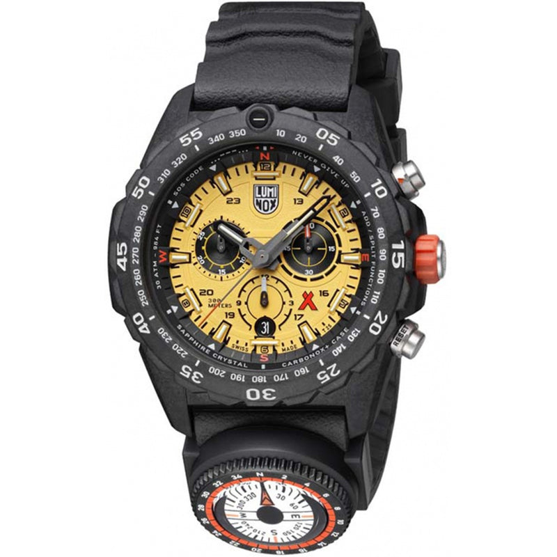 Luminox Bear Grylls Yellow Dial Black Strap Watch XB.3745