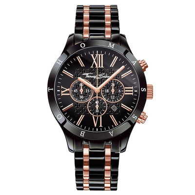 Thomas Sabo Rebel Rose and Black IP Steel Mens Watch