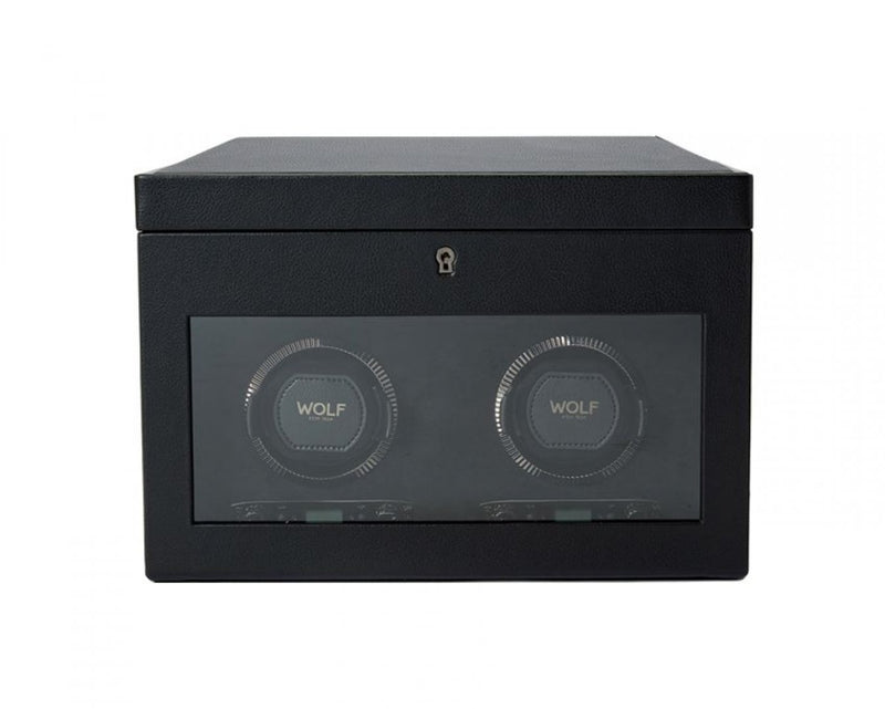 Wolf British Double Watch Winder Black 792202