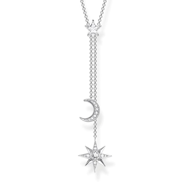 Thomas Sabo Star & Moon Silver Necklace