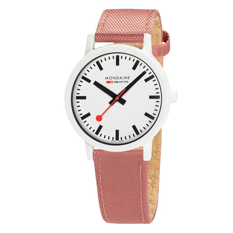 Mondaine Essence Eco Friendly White Dial Watch MS1.41111.LP