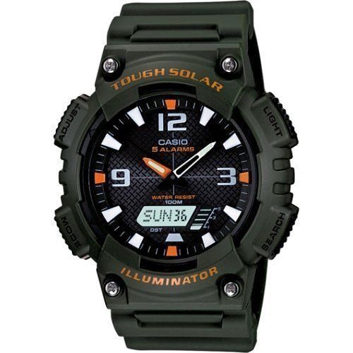 Casio Illuminator Tough Solar Alarm Analog Digital Aq-S810W-3Av Aqs810W-3Av Mens Watch