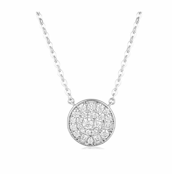 Georgini Mosaic Disc Pendant Silver