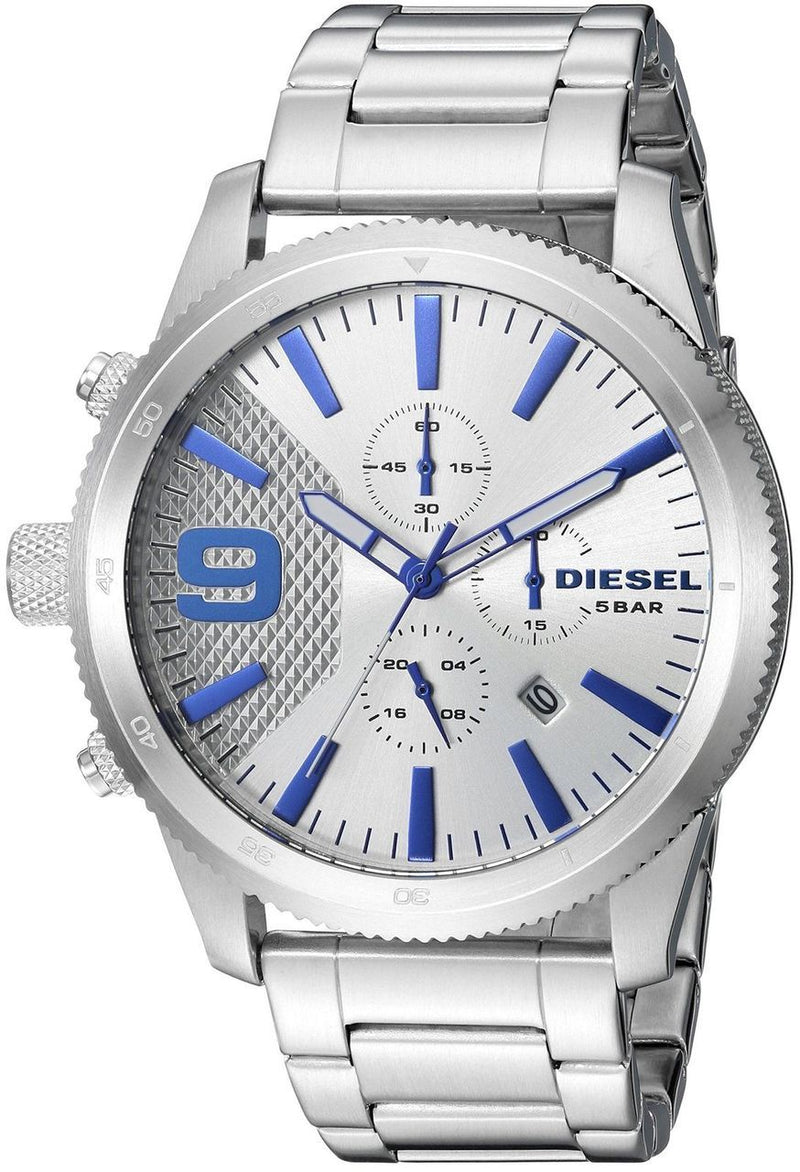 Diesel Dz4452 Rasp Chrono Silver Mens Watch