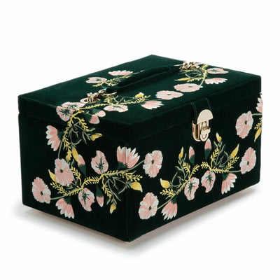 Wolf Zoe Medium Jewellery Box Forest Green 393112