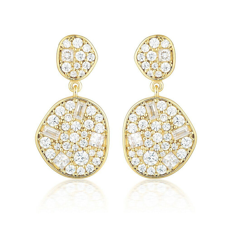 Georgini Anna Mosaic Drop Earring Gold