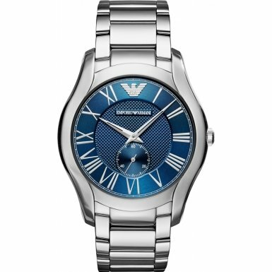 Emporio Armani Elegant Blue Dial Mens Dress Watch AR11085