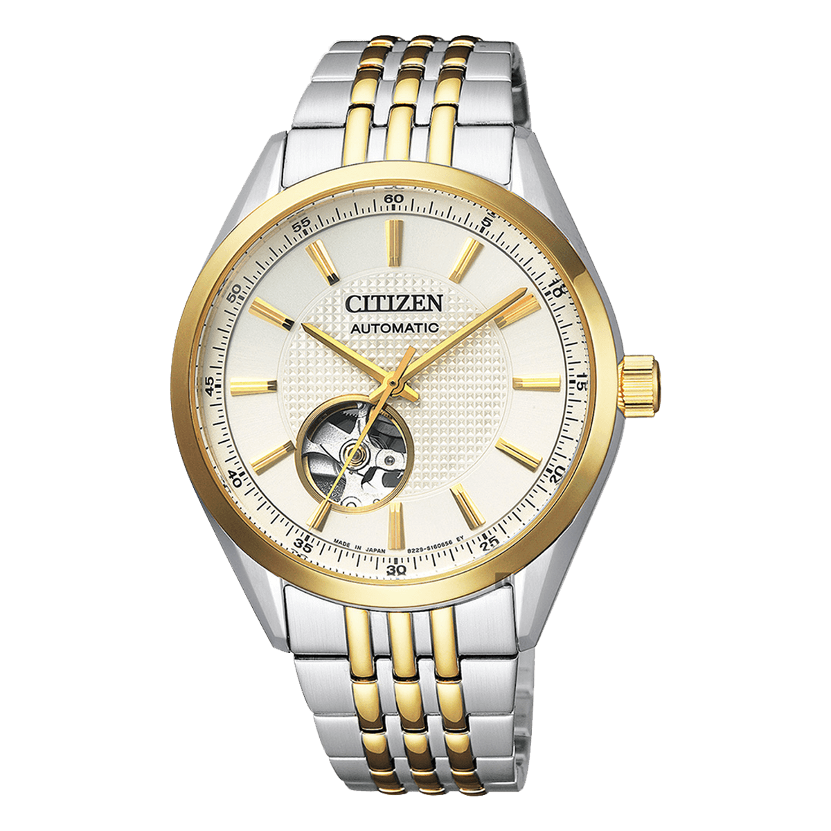 Citizen Stainless Steel Ivory Dial Watch NH9114-81P
