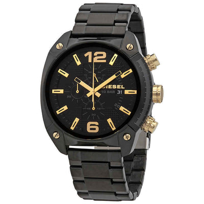 Diesel Overflow Black Dial Mens Watch