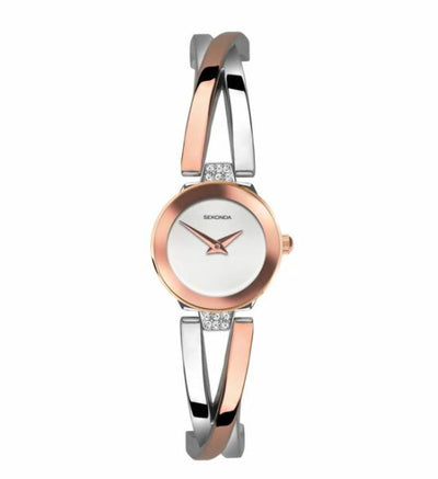 Sekonda Silver Stone Case Silver Dial Womens Watch