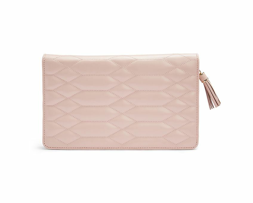 Wolf Caroline Large Jewellery Portfolio Rose Quartz 324015